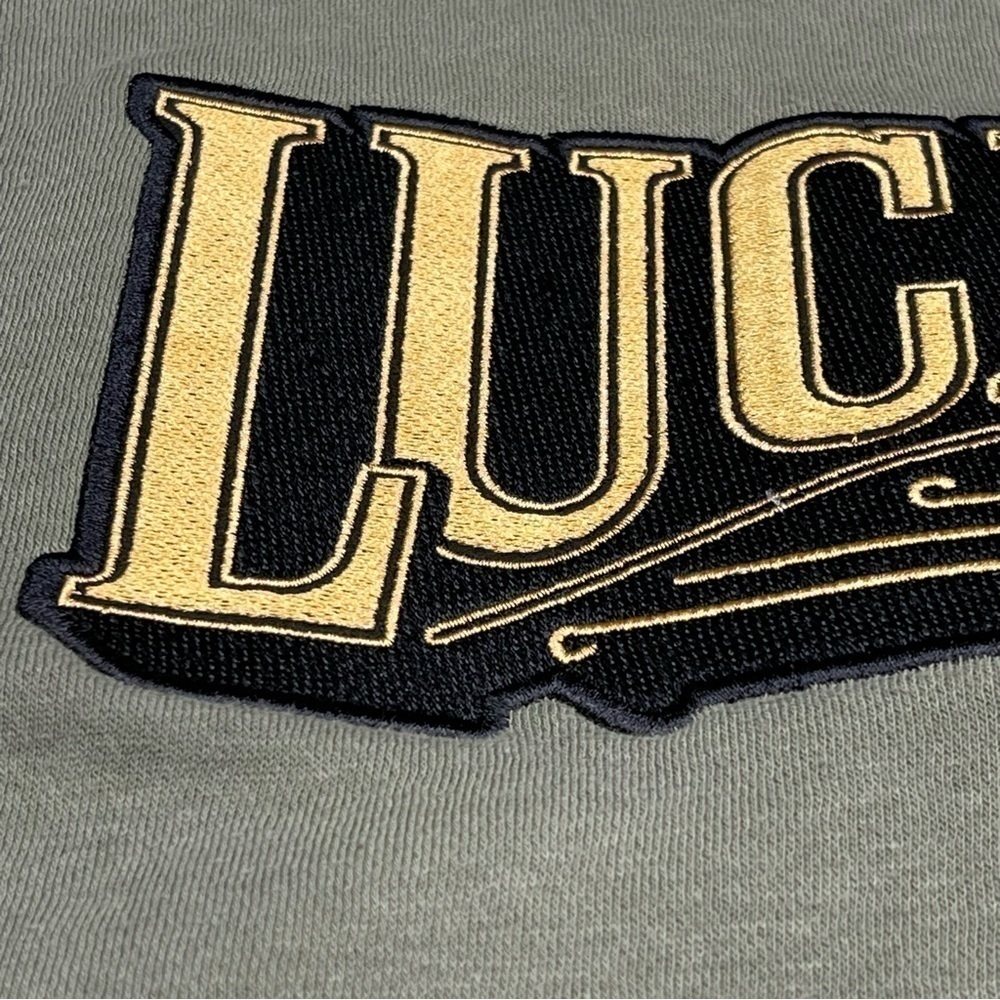 Star Wars Sweatshirt Lucas Film 50th Anniversary Crew Fleece Inside Khaki Green - Picture 5 of 13